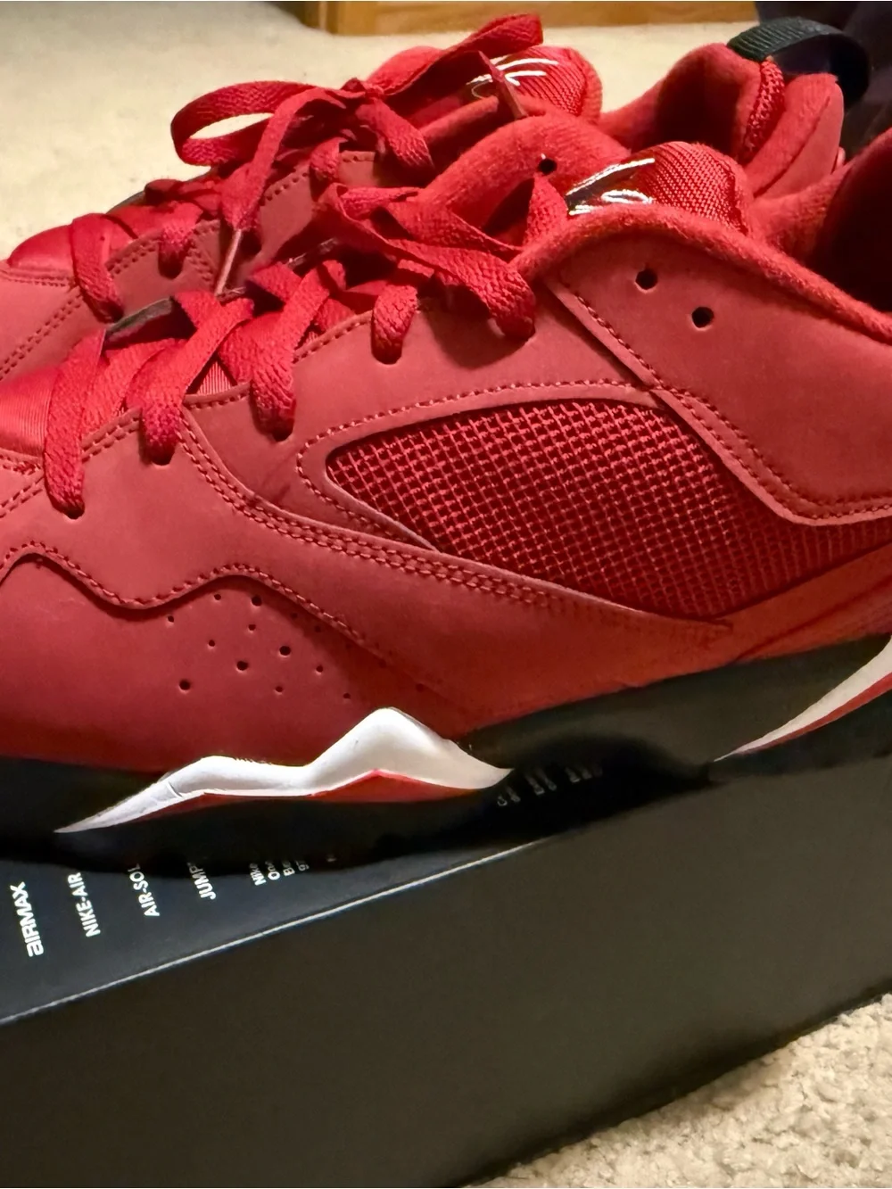 Jordan Men's Red Athletic Sneakers